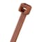 Panduit Cable Tie, 14-1/2 in L, 4 in Max Bundle Dia., Brown, Nylon 6/6, 50 lb Strength, 1000 PK PLT4S-M1 - alternate 2